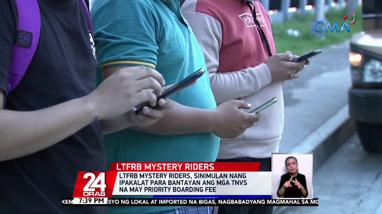 LTFRB mystery riders, sinimulan nang ipakalat para bantayan ang mga TNVS na may priority boarding fee | 24 Oras