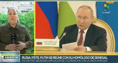 Mandatario ruso amplia negociaciones bilaterales con Senegal