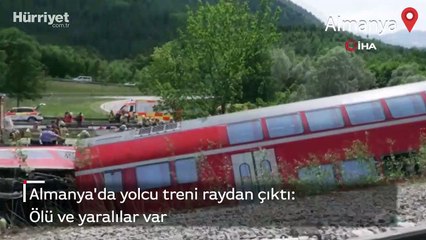 Almanya'da yolcu treni raydan çıktı: Ölü ve yaralılar var