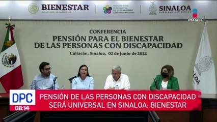 Pensión de personas con discapacidad será universal en Sinaloa