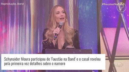 Schynaider participa do programa de Faustão e faz revelações inéditas sobre relação com João Guilherme: 'Apaixonada'