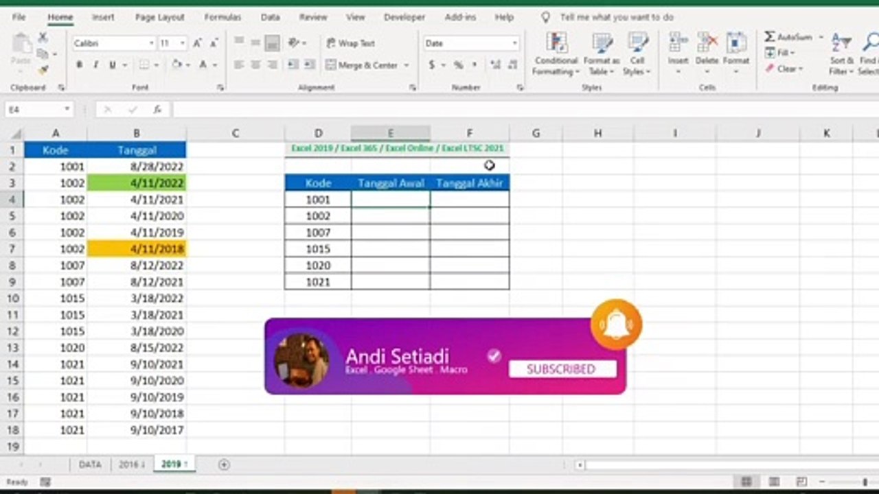 Rumus MIN dan MAX Dengan Kriteria Untuk Semua Versi Excel (MIN IF dan MAX IF) ( 1080 X 1920 )