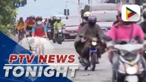 Bikers line up within vicinity of Quezon City Hall for holding of World Bike Day activity