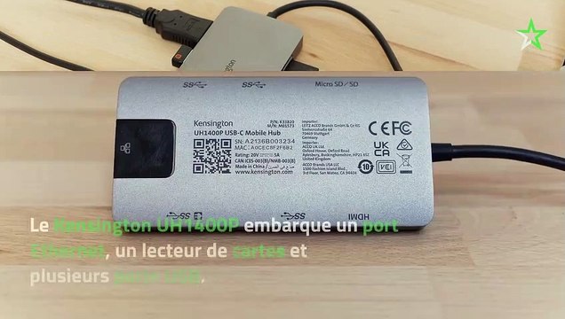 Test Kensington UH1400P : un hub USB-C à tout faire