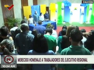 Falcón | Gobierno regional homenajeó a trabajadores en reconocimiento a sus años de servicio