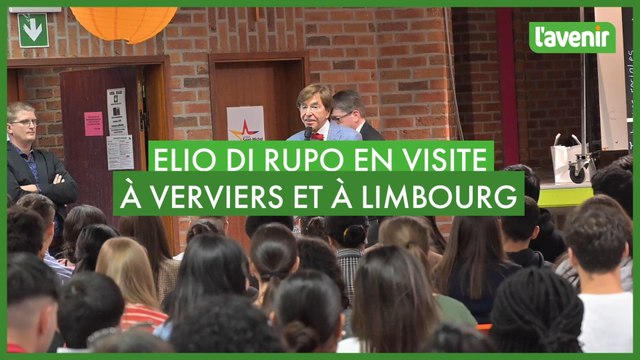 Elio Di Rupo en visite à Verviers et à Limbourg