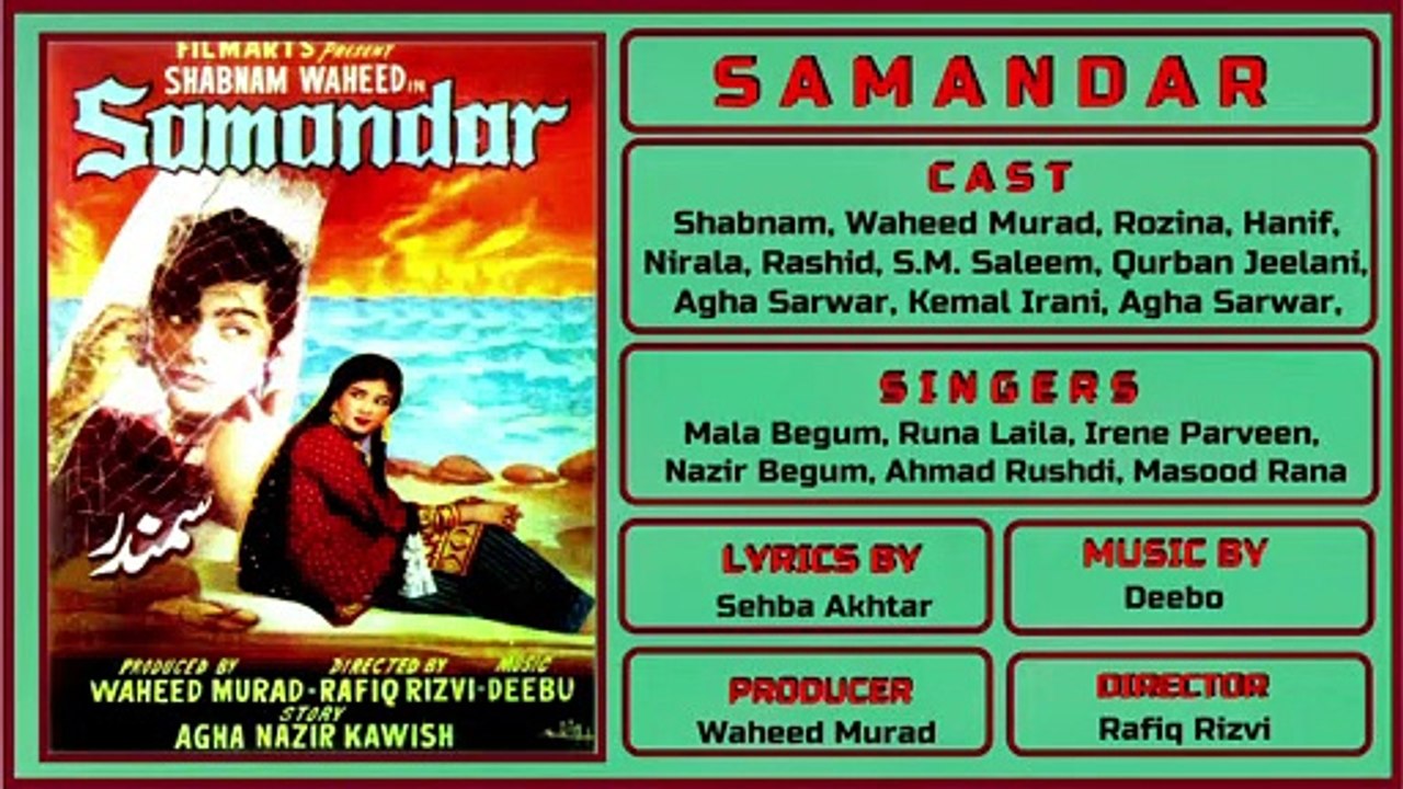 Choor Sanwariya Mori Chunariya - Ahmed & Runa Laila - Film : samandar