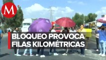 Residentes de Ecatepec bloquean carretera Texcoco-Lechería por falta de agua