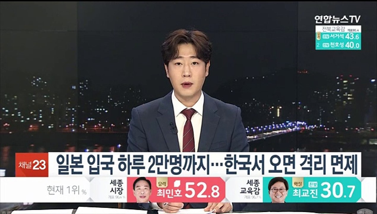 일본 입국 하루 2만명까지…한국서 오면 격리 면제