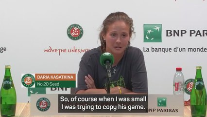 Kasatkina inspired by 'sports' best fighter' Nadal