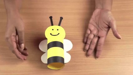 How to make Bumble Bee Paper Cute Craft Toys For Kids