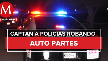 En San Luis Potosí graban presunto robo realizado por policías