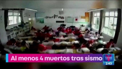 Sismo de magnitud 6.1 sacude a China
