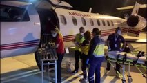 Almanya'da beyin ölümü gerçekleştiği öne sürülen gurbetçi ambulans uçakla Türkiye'ye getirildi (2)