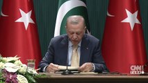 Pakistan Başbakanı Ankara'da... Cumhurbaşkanı Erdoğan'dan önemli açıklamalar