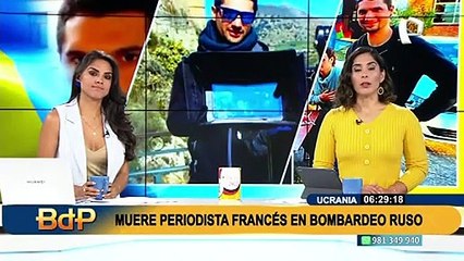 Ucrania: Periodista francés muere durante un bombardeo ruso