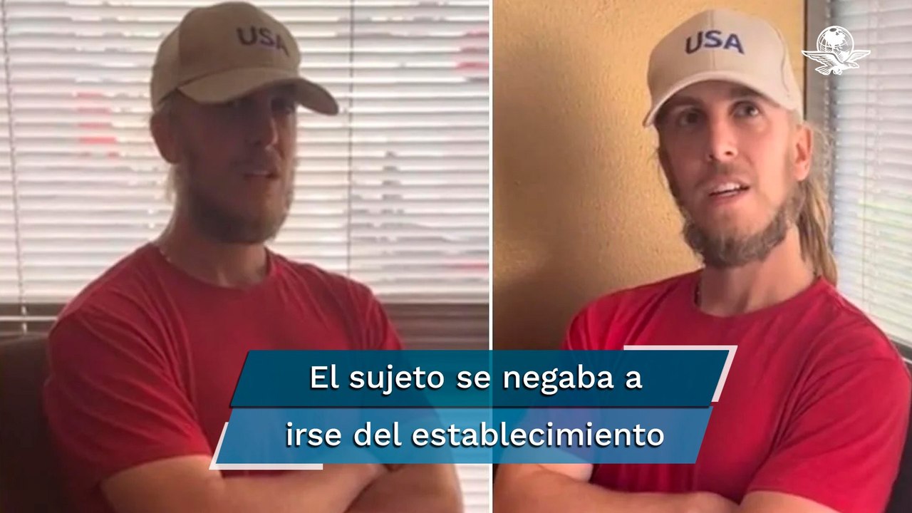"Tu raza destruyó mi vida" captan a hombre lanzando agresiones racistas en spa