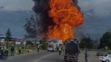 Desde todos los ángulos: la impresionante explosión en Chipaque, Cundinamarca