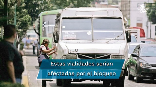 Estas vialidades serían afectadas si se da bloqueo en CDMX para exigir alza de transporte público