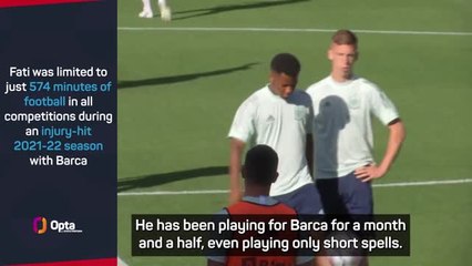 Forget Fati's injury, he needs to play - Enrique