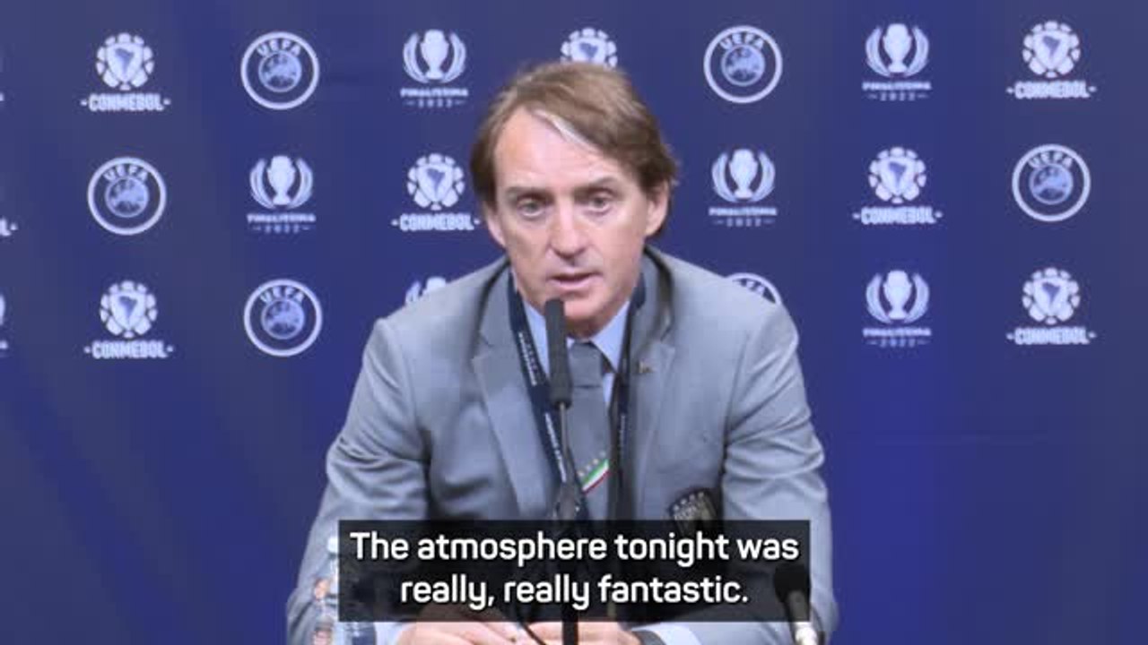 Mancini's Italy fail to match 'fantastic' Wembley atmosphere