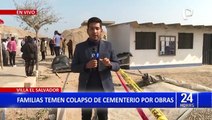 VES: Vecinos temen colapso de cementerio por obras