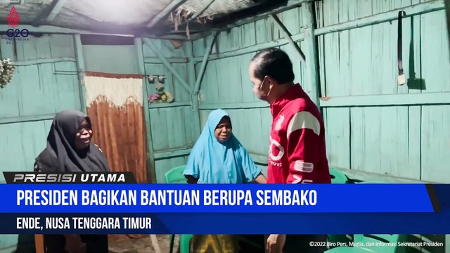 Presiden Jokowi Sambangi Rumah Warga di Kabupaten Ende, NTT