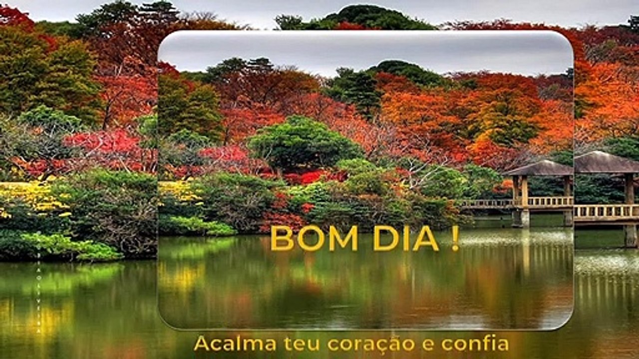 BOM DIA ! Acalma teu coração e confia...
