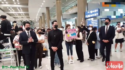 V is back to korea after meeting President Joe Biden 02062022 #bts #v #kimtaehyung