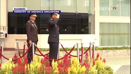 Momen Marsekal Udara (purn) Yuyu Sutisna, Diberikan Kehormatan Militer Tertinggi Singapura