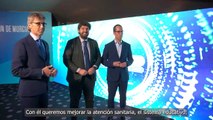 La presentación de la Agenda Digital de la Región de Murcia ha tenido lugar en el Complejo Myrtea en un acto con tintes futuristas.