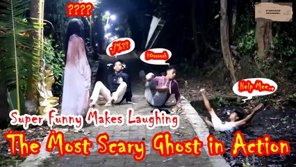 Super Funny Makes Laughing, The Most Scary Ghost in Action