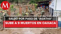 Recuperan cuerpos de 9 víctimas en Oaxaca tras paso de huracán 'Agatha'