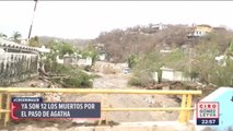Aumenta a 12 muertos por paso del huracán Agatha en Oaxaca