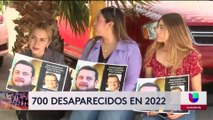 Familias de personas desaparecidas realizaron una manifestación en Tijuana pidiendo ayuda.