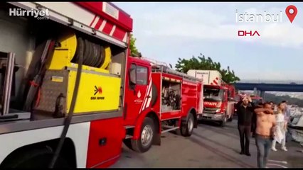 Balat sahilde teknede yangın