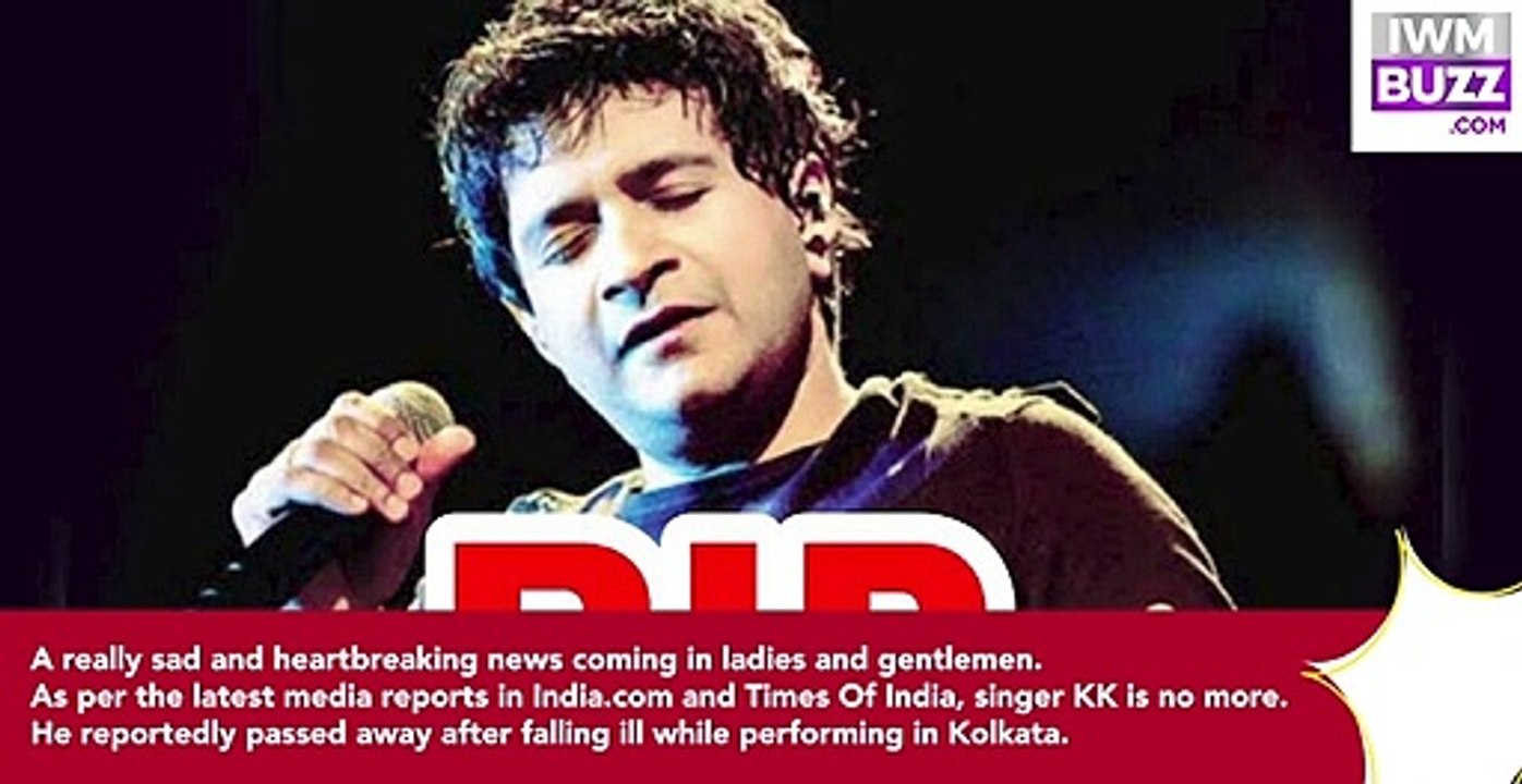 RIP Singer KK passes away after falling ill while performing in Kolkata