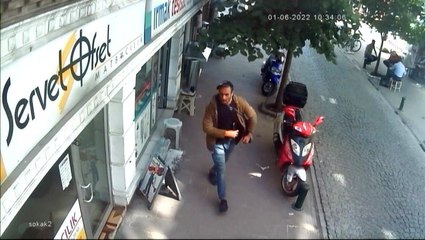 Tesisatçıdaki hırsızlık güvenlik kameralarına böyle yakalandı