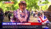 L'émotion d'Alan, fan de la reine, habillé aux couleurs de la Grande-Bretagne à l'occasion du Jubilé d'Elizabeth II