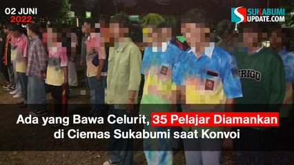 Ada yang Bawa Celurit, 35 Pelajar Diamankan di Ciemas Sukabumi saat Konvoi