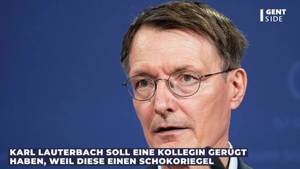 Karl Lauterbach soll Kollegin wegen Schokoriegel gerügt haben: Ministerrunde probt Kindergartenaufstand