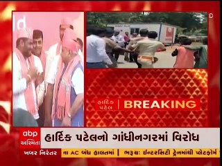 કેસરિયો ધારણ કરનાર હાર્દિક પટેલનો વિરોધ, યુવકે શાહી ફેંકવાનો કર્યો પ્રયાસ