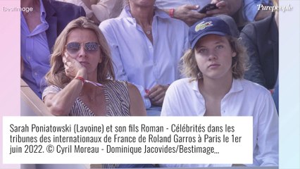 Download Video: Marc Lavoine : Son fils Roman très complice avec sa maman Sarah Poniatowski à Roland-Garros