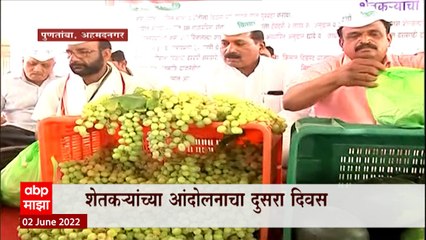 Puntamba Farmer Protest: पुणतांब्यात शेतकऱ्यांकडून मोफत फळांचं वाटप ABP Majha