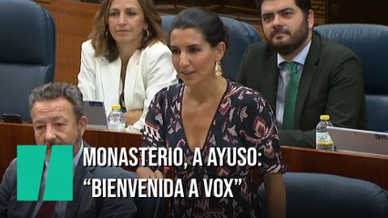Monasterio, a Ayuso: "Bienvenida a Vox"
