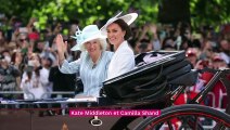 Elizabeth II - Kate Middleton impériale au Trooping the Colour