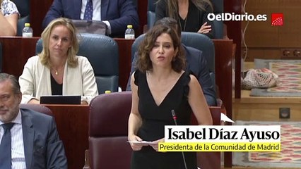 Ayuso culpa a la izquierda del chemsex