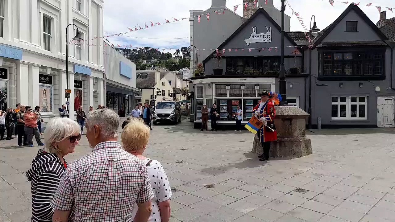 The proclamation at St Leonards clocktower