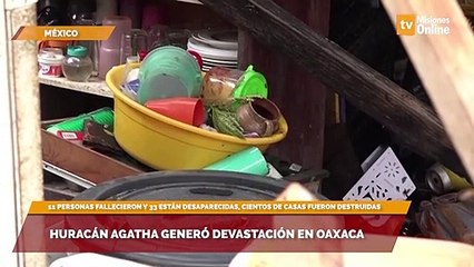 Huracán Agatha generó devastación en oaxaca