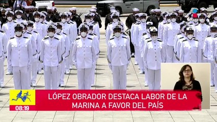 López Obrador destaca labor de la Marina a favor del país